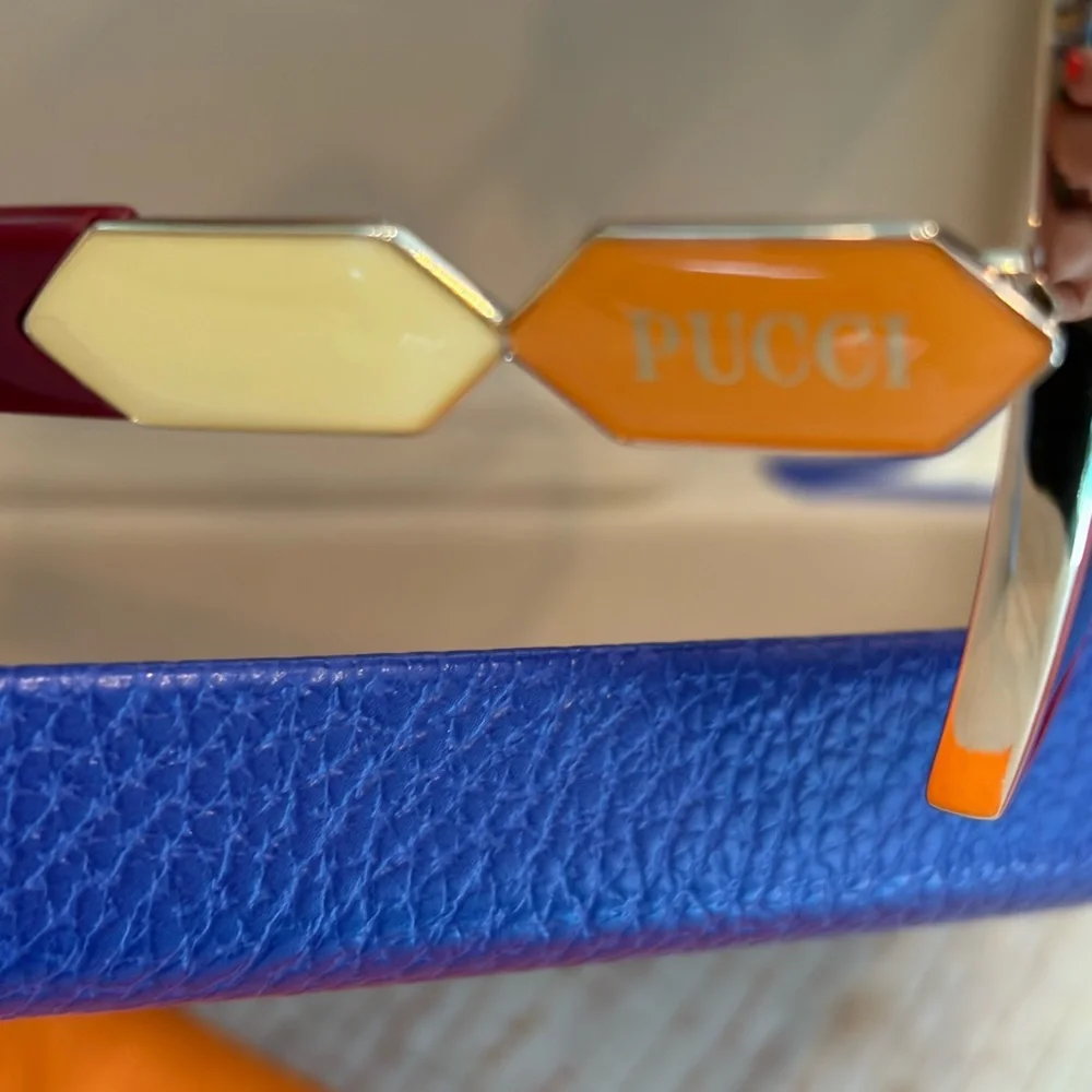 Emilio Pucci Pink Square Sunglasses